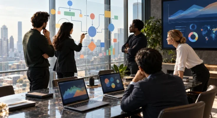 Designing Search Growth Systems for Competitive Digital Markets